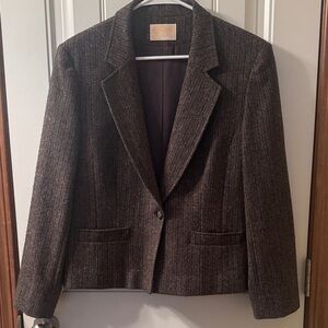 Pendleton Dark Brown Textured Blazer